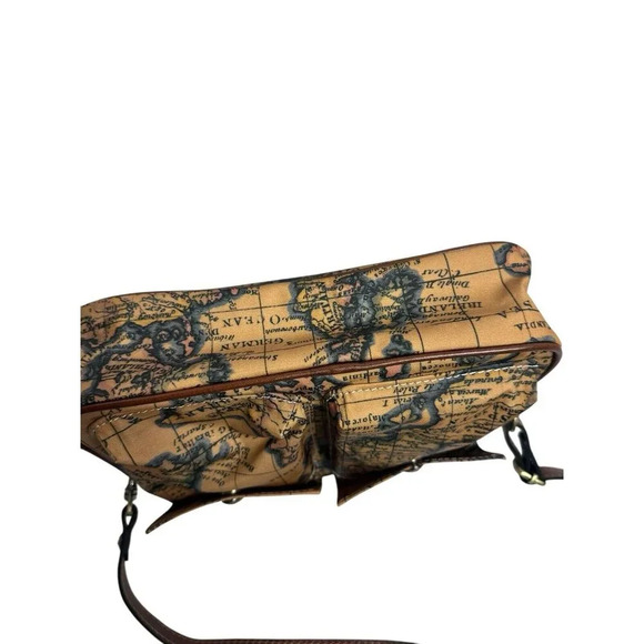 Patricia Nash Praiano Convertible Belt/crossbody Bag In European Map Print - Picture 7 of 12
